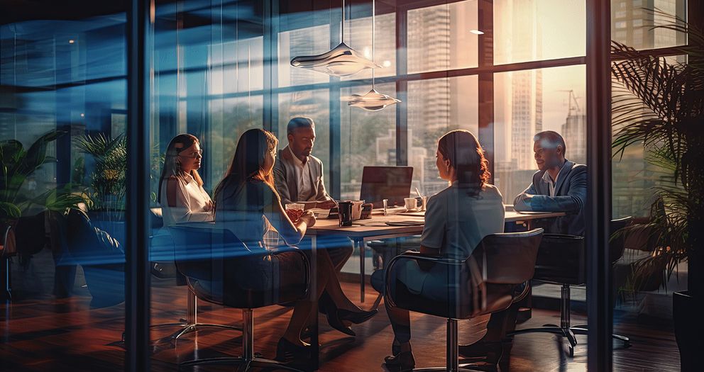 Group of people in a meeting room